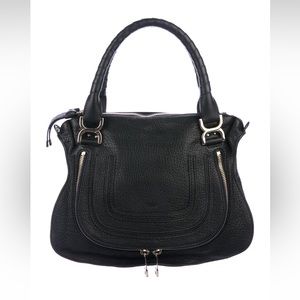 Authentic leather Chloe Marcie crossbody satchel